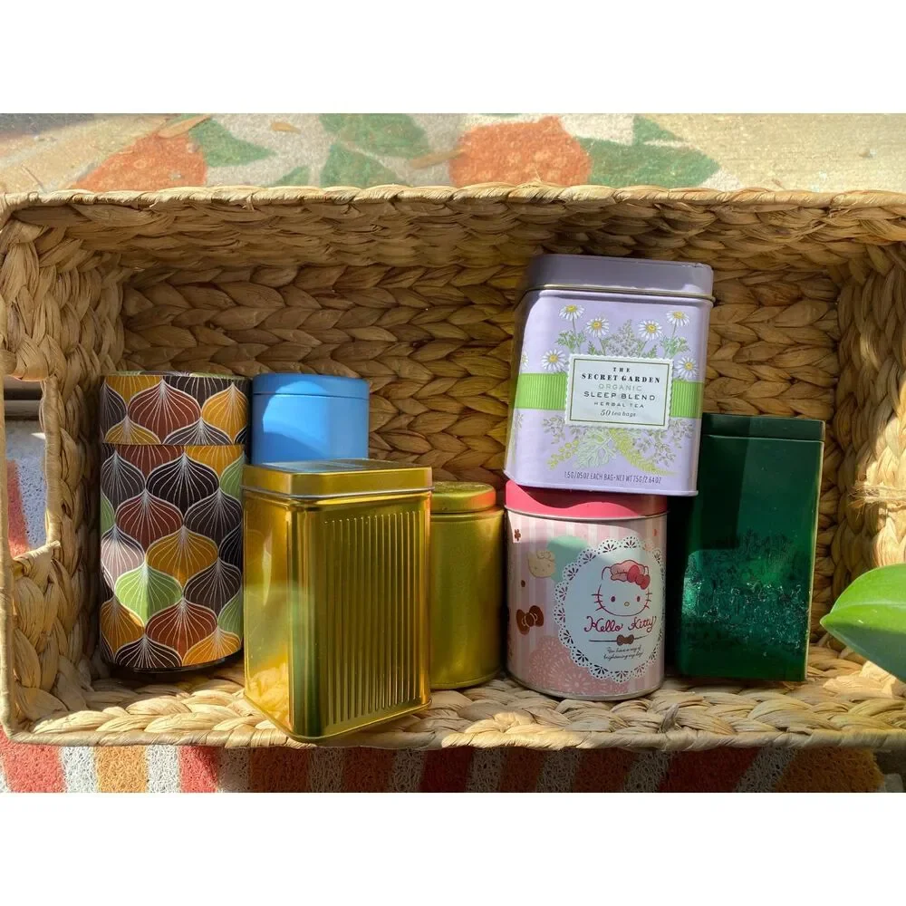 Assorted Tea tins for loose leaf and tea bags